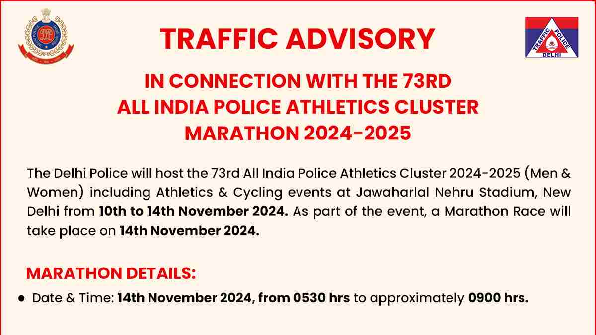 Traffic advisory Delhi