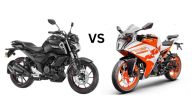 Yamaha FZS FI V4 vs KTM RC 125