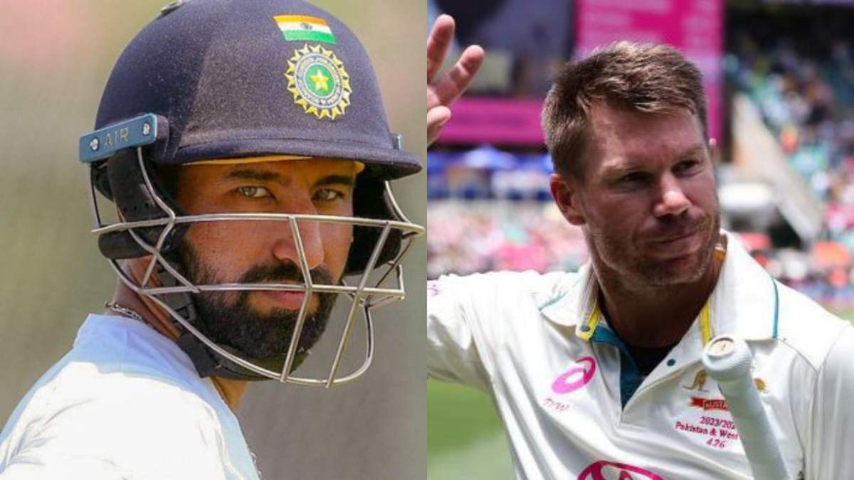 Cheteshwar Pujara and David Warner