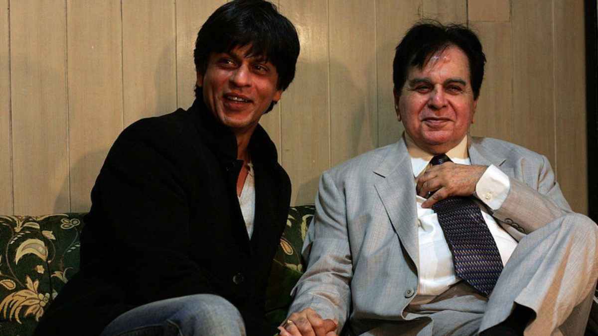 Dilip Kumar with Shah Rukh Khan