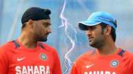 Harbhajan Singh and MS Dhoni