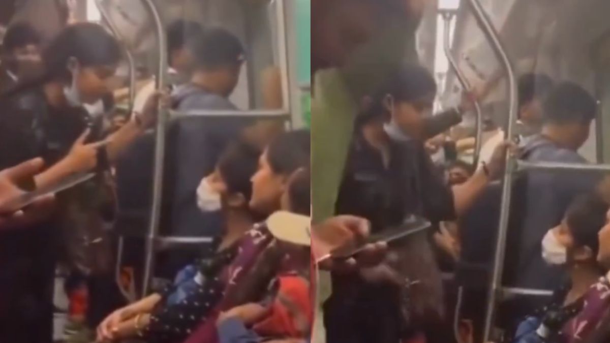 Delhi Metro Viral Video: My BF Is In Delhi Police…Women Clash Over Seat, Netizens Call It ‘Kalesh’