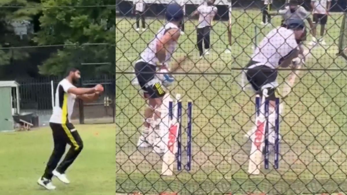 Virat Kohli practices Jasprit Bumrah in the nets