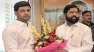 Srikant Shinde with Eknath Shinde