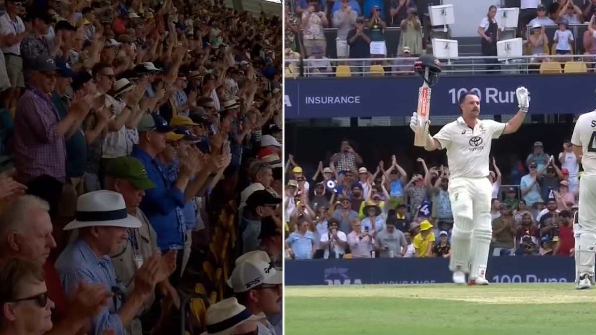 Travis Head receives standing ovation from Australian crowd after his century