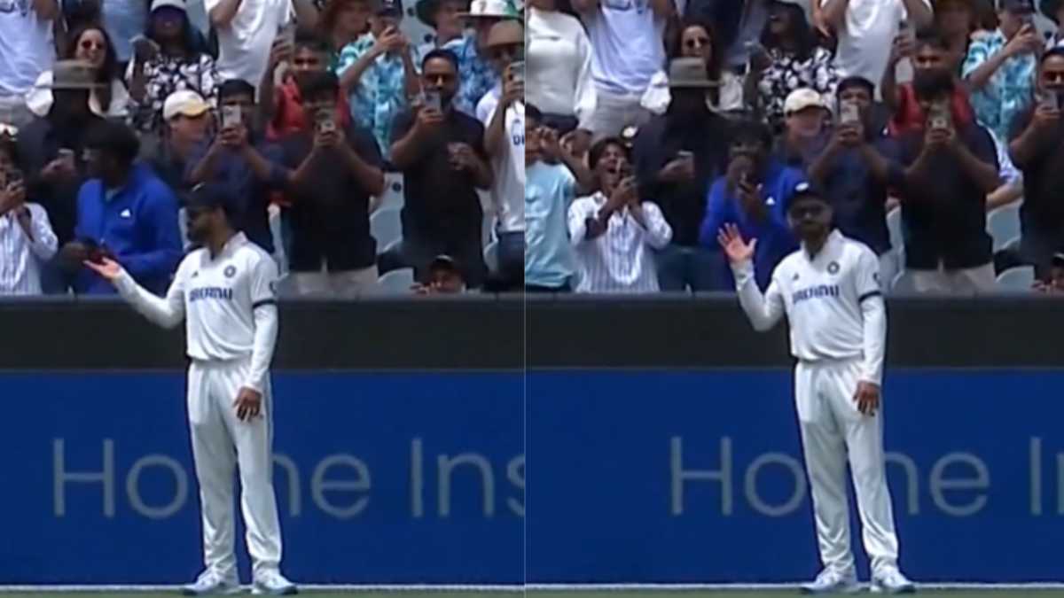 Virat Kohli's gesture at MCG goes viral