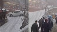 Shimla Viral Video: Car Skids On Snowy Road, District Commissioner Urges Caution Amid Winter Traffic Disruptions