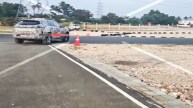 Harrier EV spotted testing on a test track