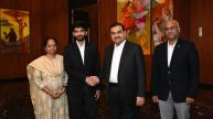 Gautam Adani meets D Gukesh and family