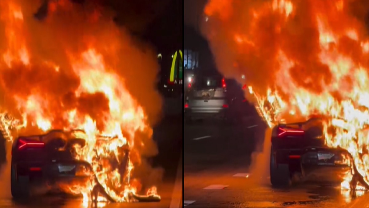 Lamborghini Revuelto Catches Fire