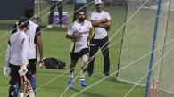 Mohammad Shami practising in nets