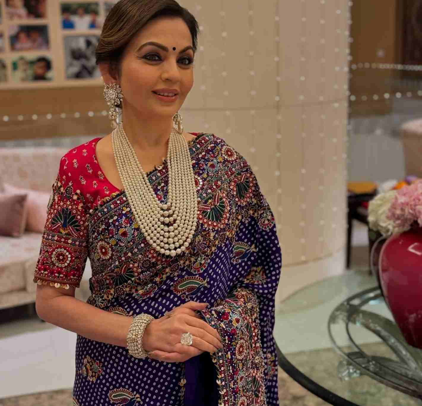 Nita Ambani Stuns in a Modern Twist to Traditional Sarees (5) -1-2-3-4-5