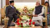 PM Narendra Modi with Indonesian President Probowo Subianto