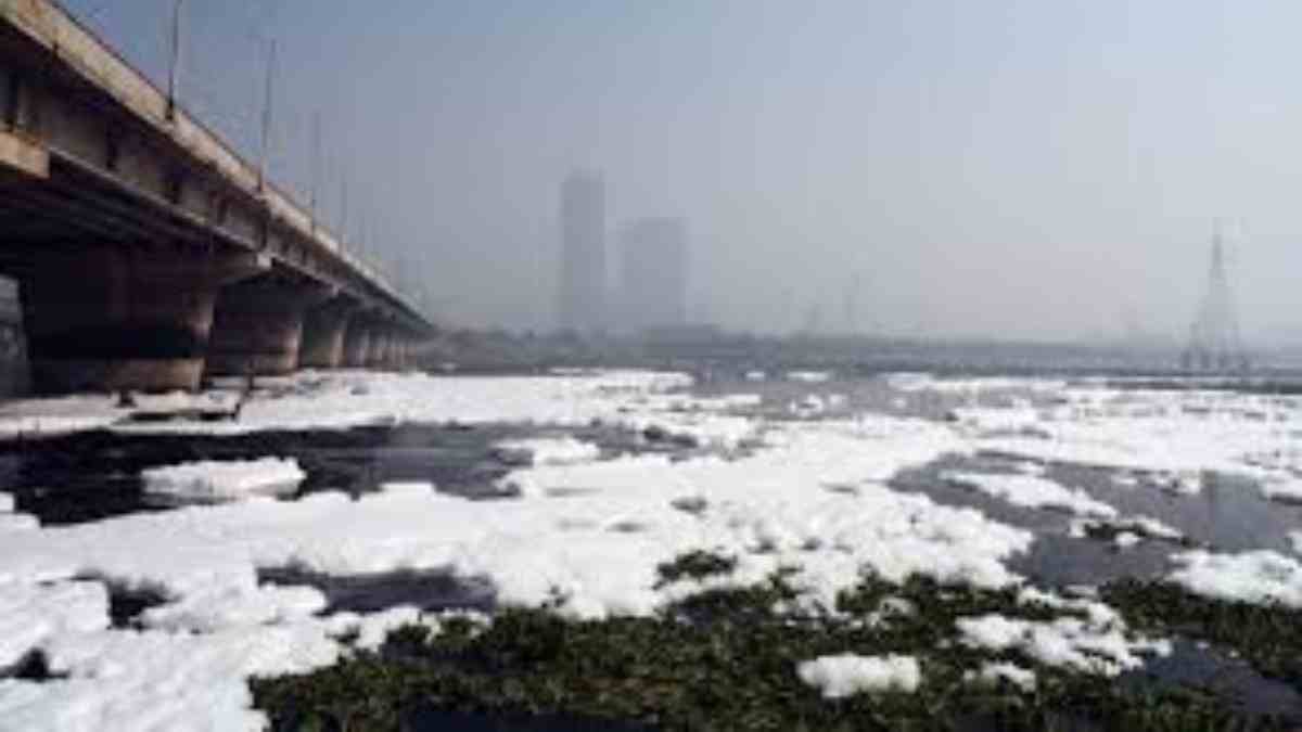 Polluted Yamuna River In Delhi