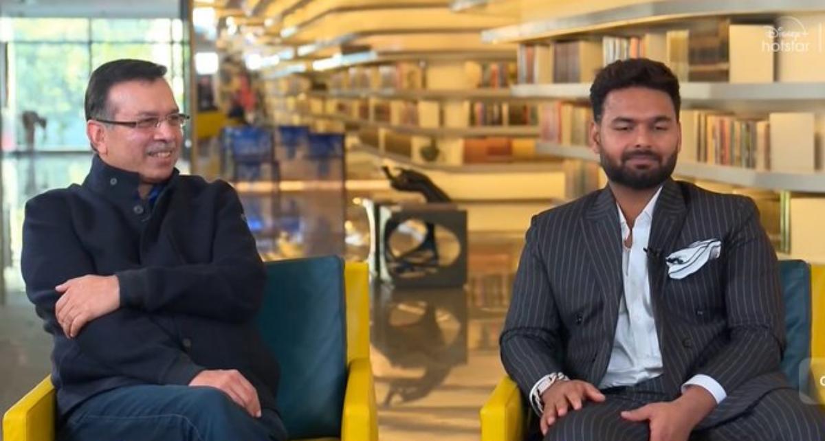 Rishabh Pant and Sanjiv Goenka