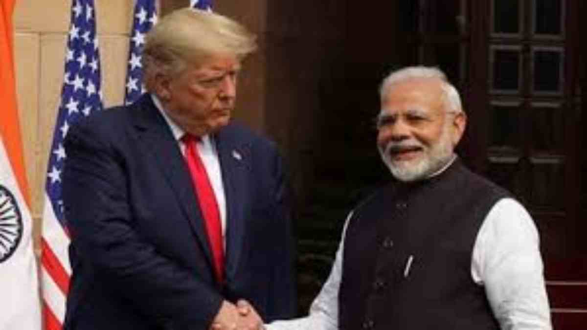 US Prsident Donald Trump with Indian PM Narendra Modi