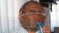 Bizarre: Man Locks His Face In Cage To Quit Smoking – Only One Person Holds The Key! Did It Work?