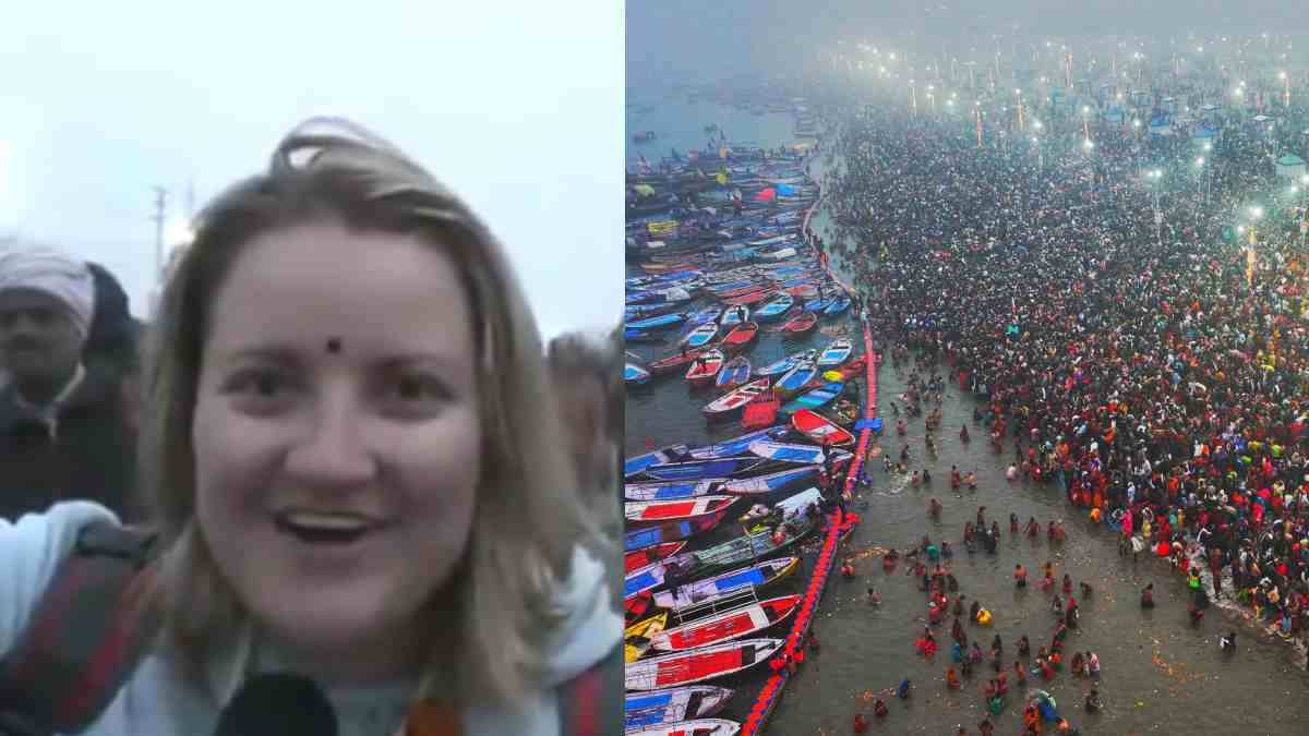 VIDEO | 'Mera Bharat Mahan': Russian Devotee Shares Her Heartfelt Feelings About India At Maha Kumbh