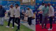 Vinod Kambli struggles to walk properly