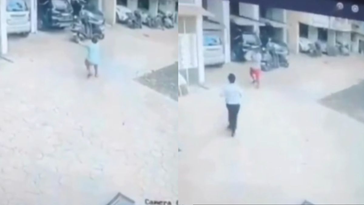 Watch: How A Young Man Saves A Toddler Falling From The Third Floor In Maharashtra's Thane