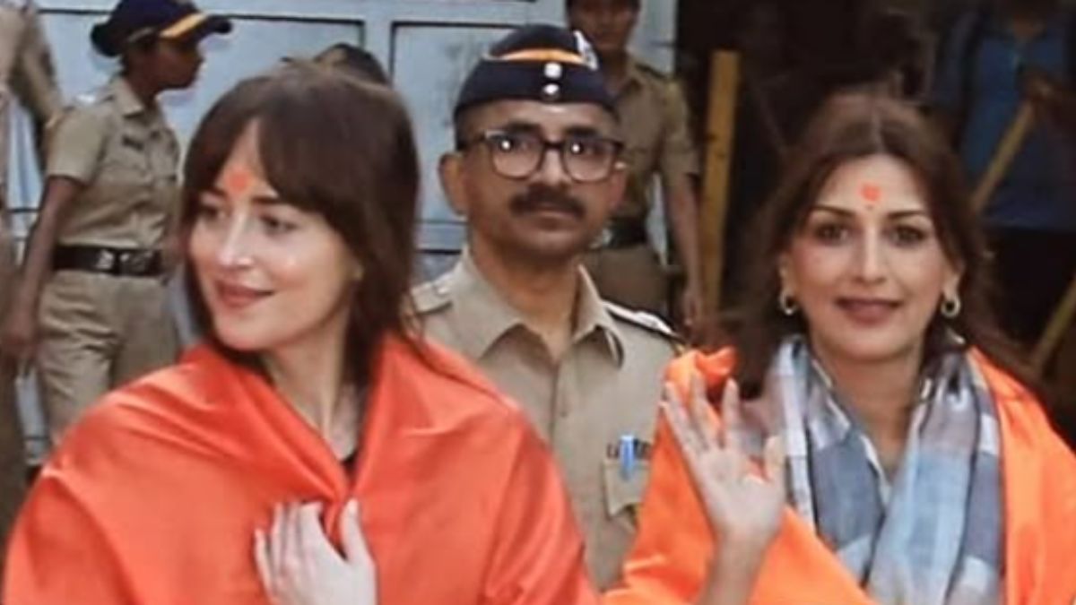 Dakota Johnson with Sonali Bendre