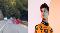 Lando Norris's f 40 crashed