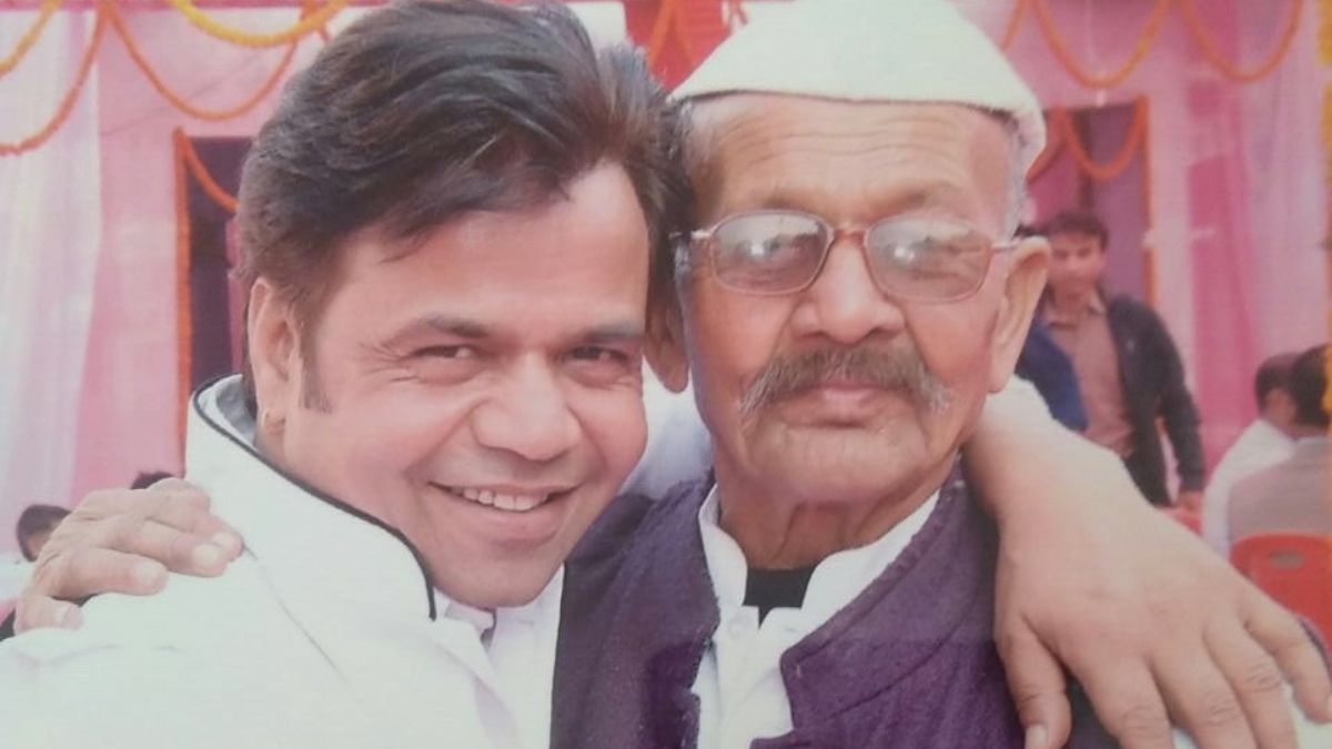 Rajpal Yadav with his father