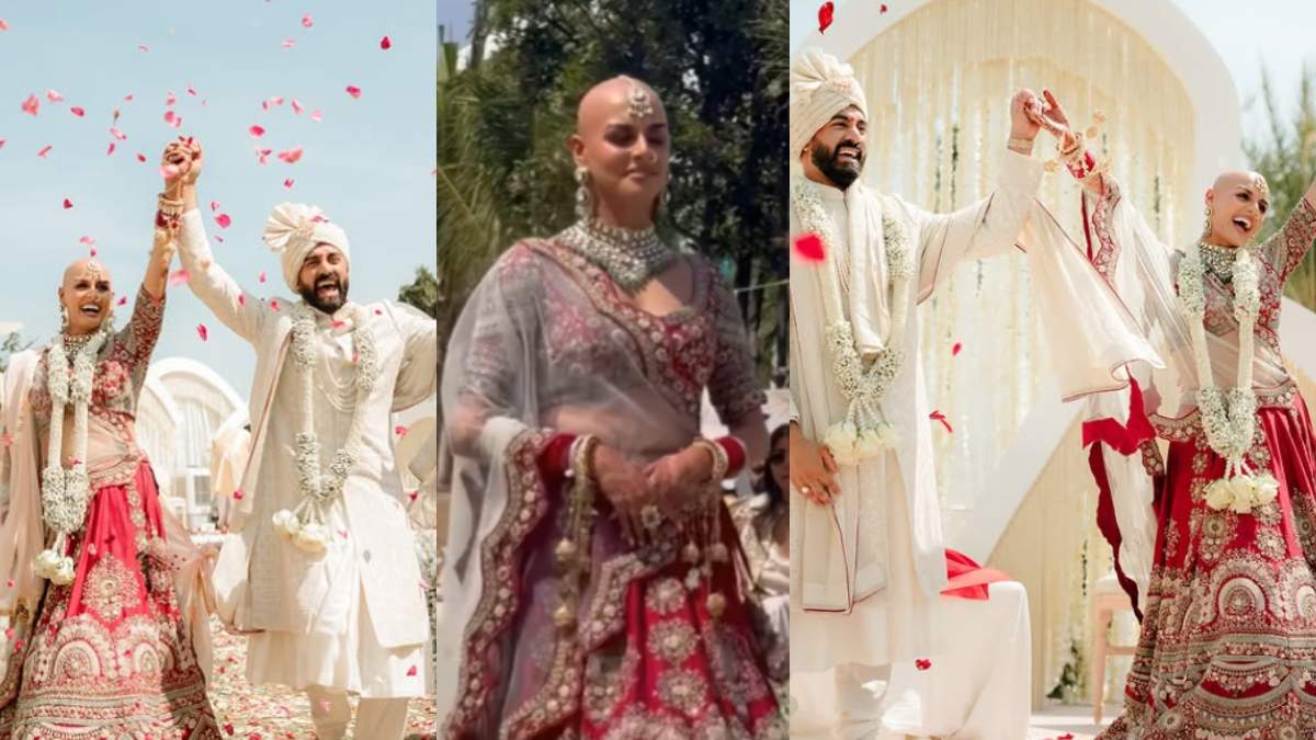 MEET THE POWER COUPLE! Neehar Sachdeva, Bald And Beautiful Bride Ties ...