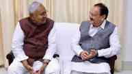 Bihar CM Nitish Kumar With BJP President JP Nadda