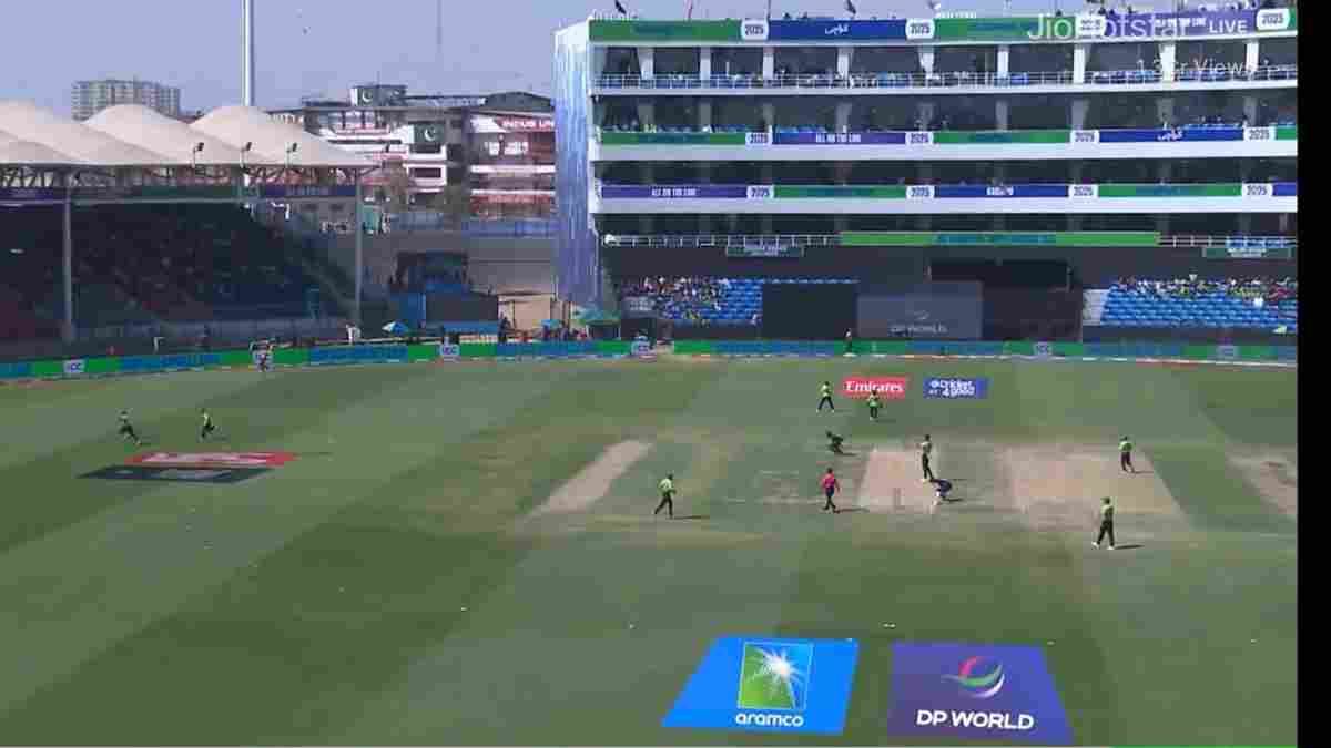 Empty stadium in opening match of Champions Trophy 2025