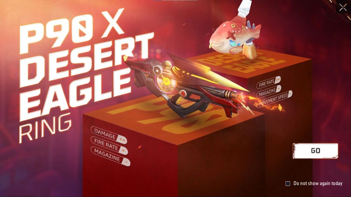 Free-fire-max_9509f7 Garena Free Fire MAX Redeem Codes Today February 26, 2025: P90 X Desert Eagle Ring - Tune Blaster Red, Fishy Delight, Golden Chakri