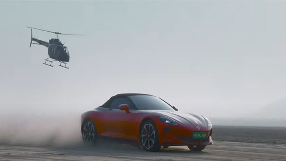 Mg Cyberster Spotted Testing