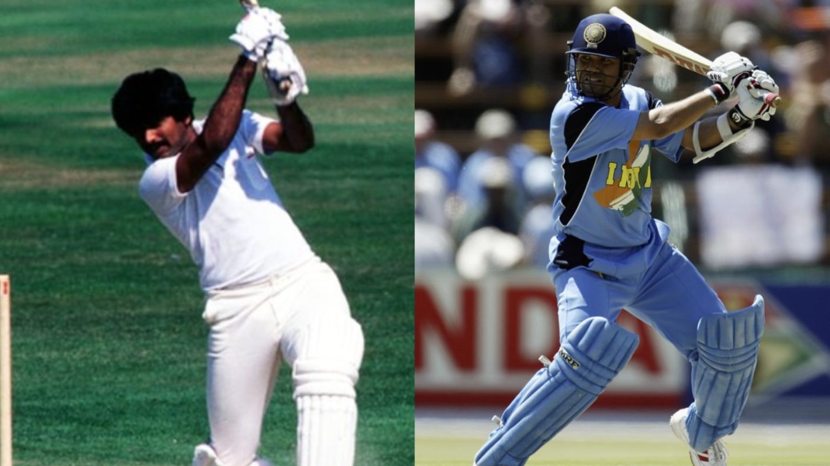 Javed Miandad and Sachin Tendulkar