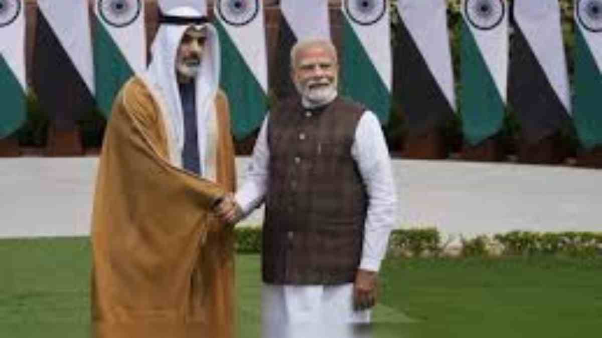 PM Narendra Modi With Crown Prince Sheikh Khaled Bin Mohammed of UAE