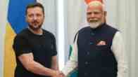 PM Narenra Modi With Ukrainian President Volodymyr Zelensky