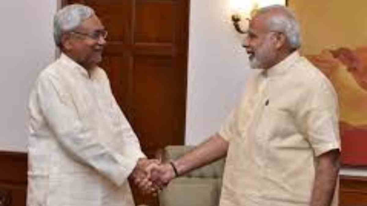 Prime Minister Narendra Modi With Bihar CM Nitish Kumar