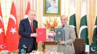Turkish President Recep Tayyip Erdogan With Pakistani Prime Minister Shahbaz Sharif