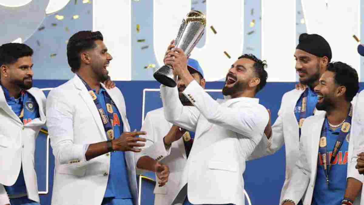India won the Champions Trophy and played all of its matches in Dubai