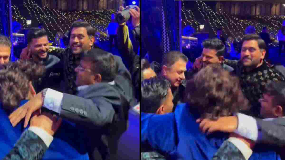 MS Dhoni, Suresh Raina dance together at Sakshi Pant's wedding