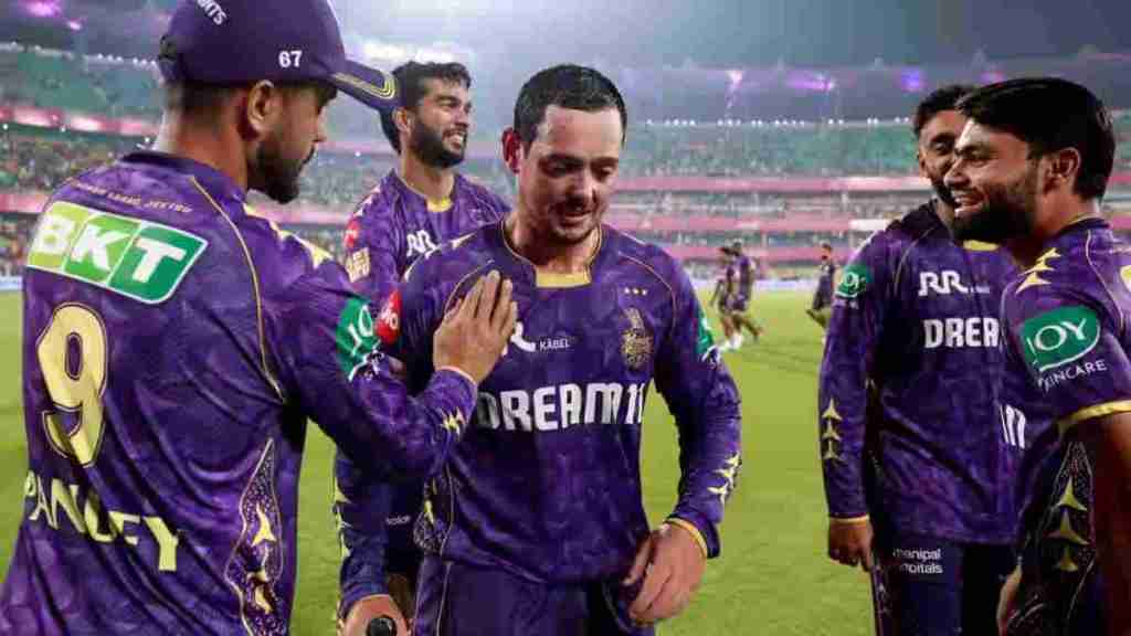 Quinton de Kock helped KKR win against RR