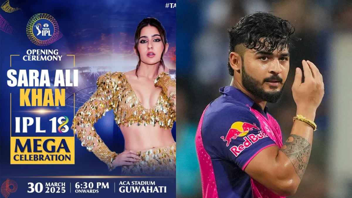 Riyan Parag being trolled after Sara Ali Khan's performance confirmation at Guwahati before CSK Vs RR clash.