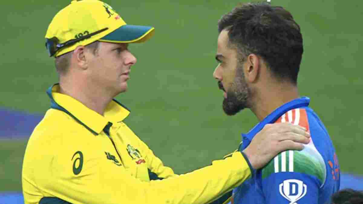 Steve Smith and Virat Kohli involved in tense conversation
