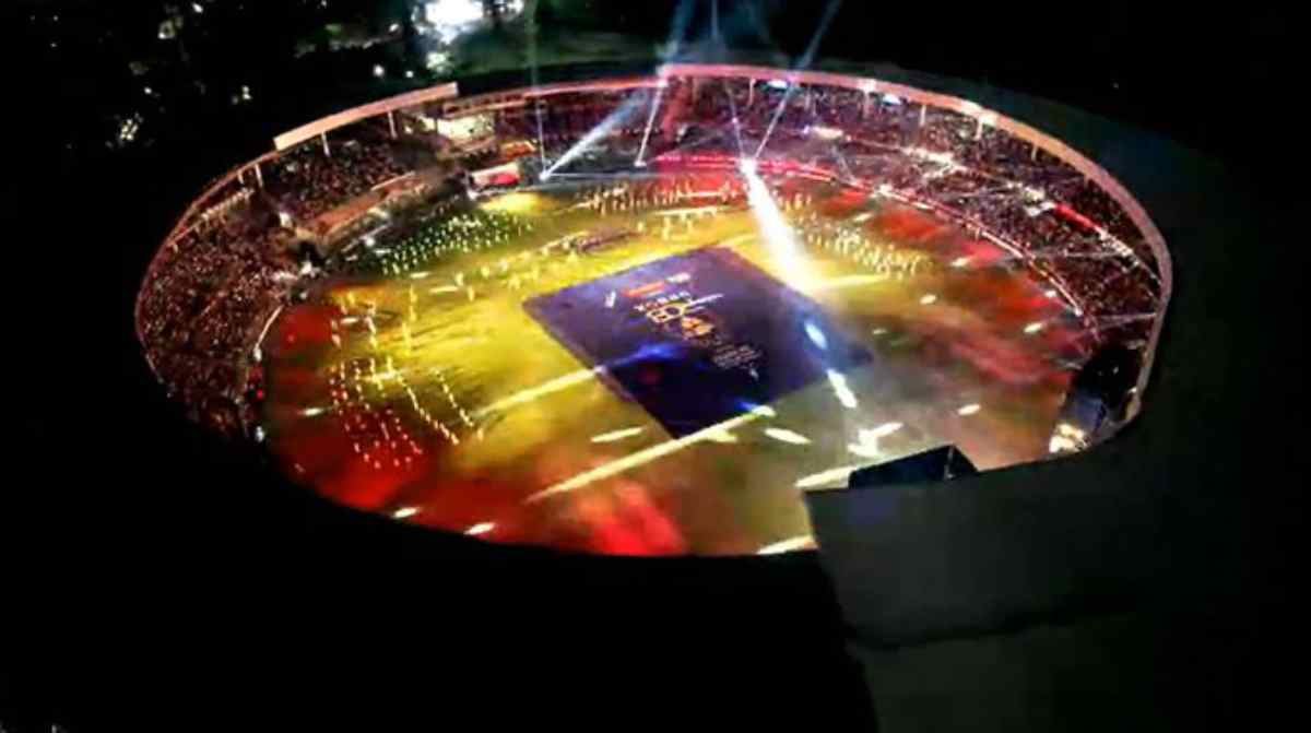 The RCB Unbox event took place at Chinnaswamy Stadium