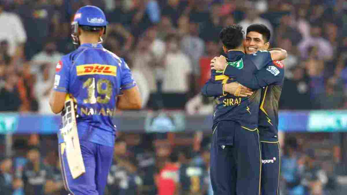 Updated points table after GT vs MI Match Updated points table after GT vs MI Match