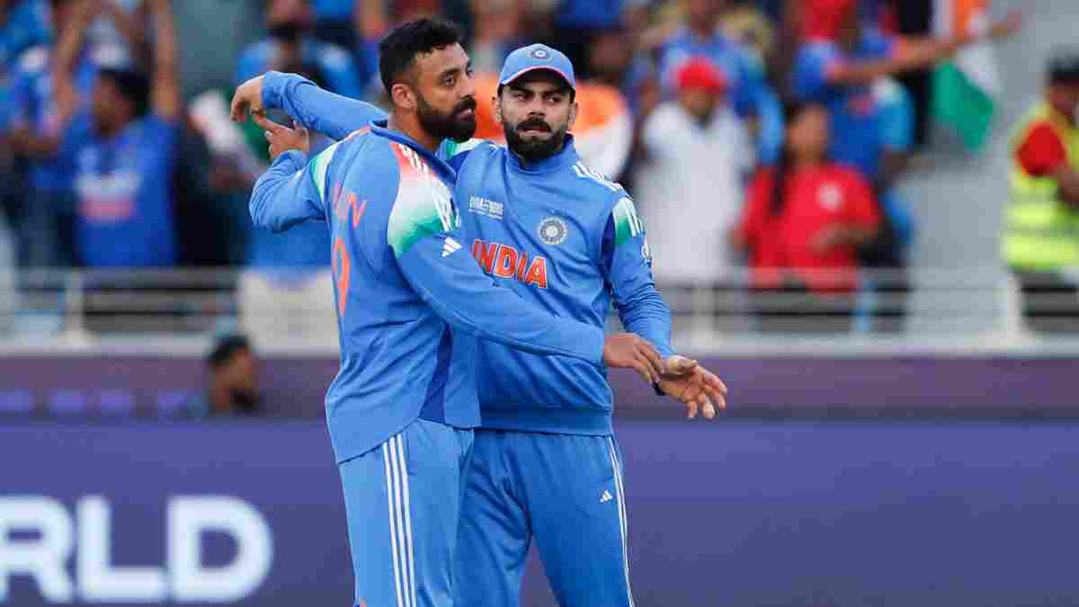 Varun Chakaravarthy and Virat Kohli in Champions Trophy