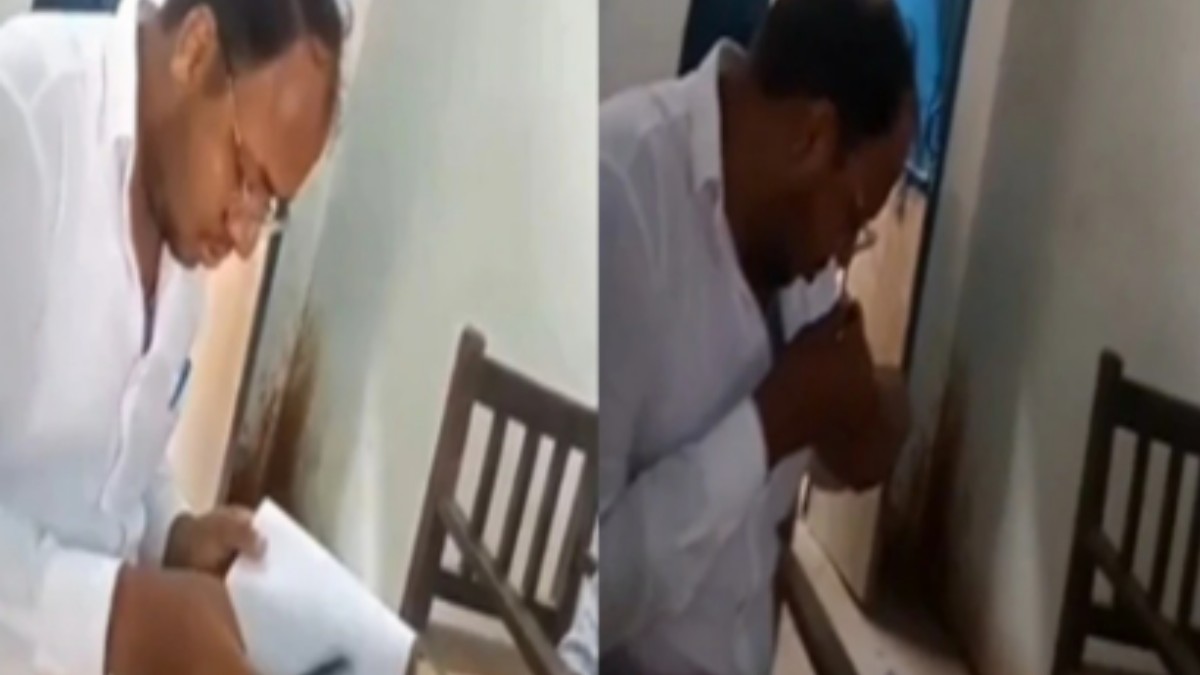Viral Video: UP Lekhpal Caught Taking Bribe From Farmer; Investigation Underway