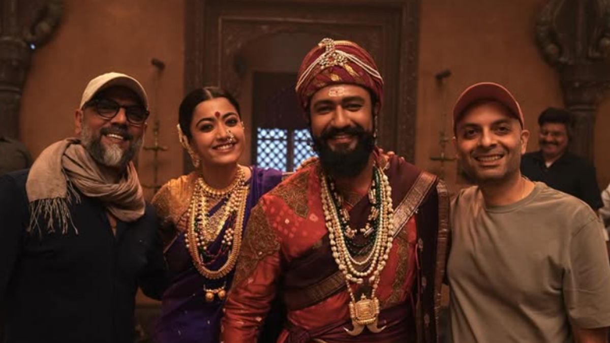 Rishi Virmani with Laxman Utekar, Vicky Kaushal and Rashmika Mandanna