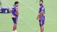 Abhishek Nayar at the practice session of KKR