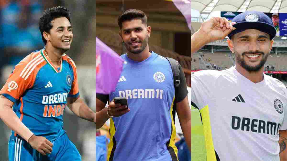 Abhishek Sharma, Harshit Rana and Nitish Reddy