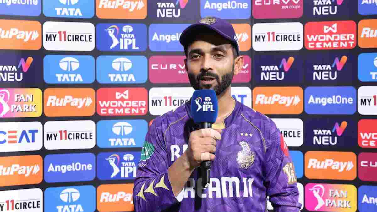 Ajinkya Rahane in post-match presentation